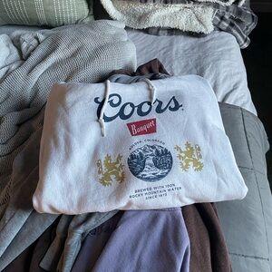Coors beer graphic hoodie 🍻